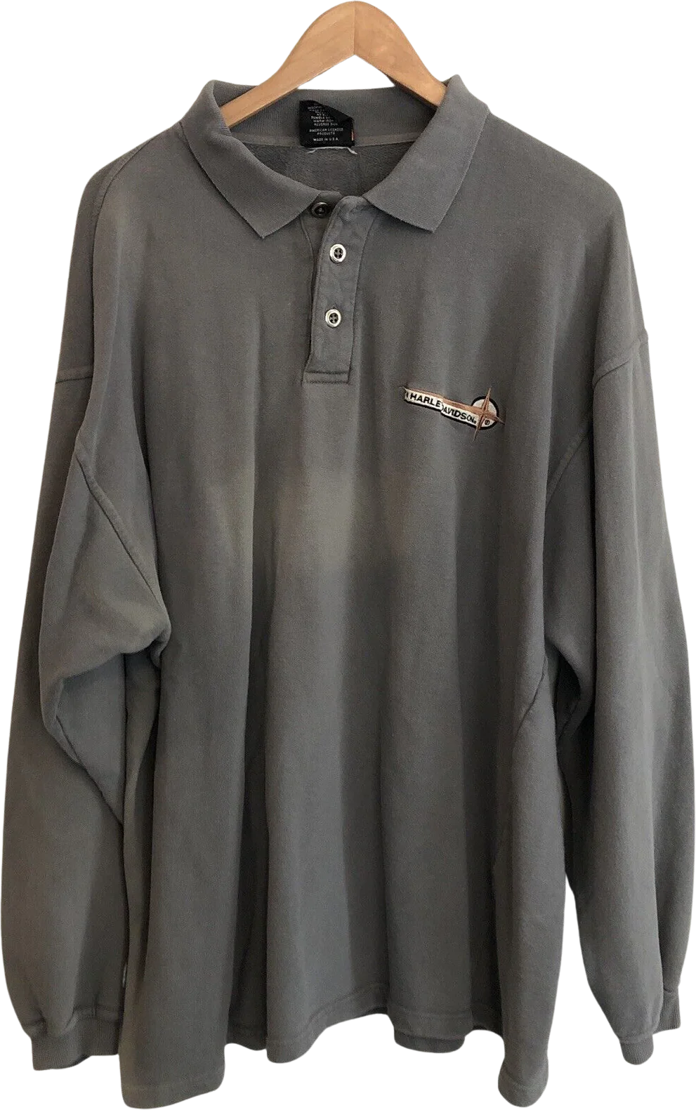 Charlotte North Carolina Polo Sweatshirt Shirt Mens Xl Vintage! by Harley-Davidson