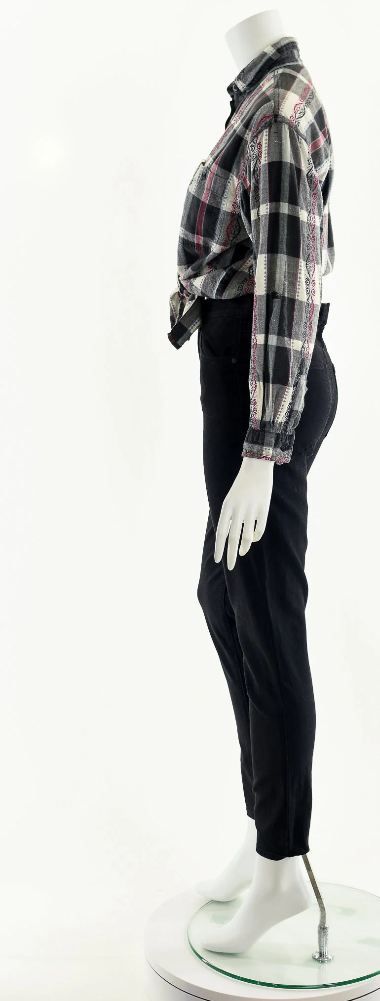 Checkered Plaid Woven Cotton Top by Casey and Max - Image 9