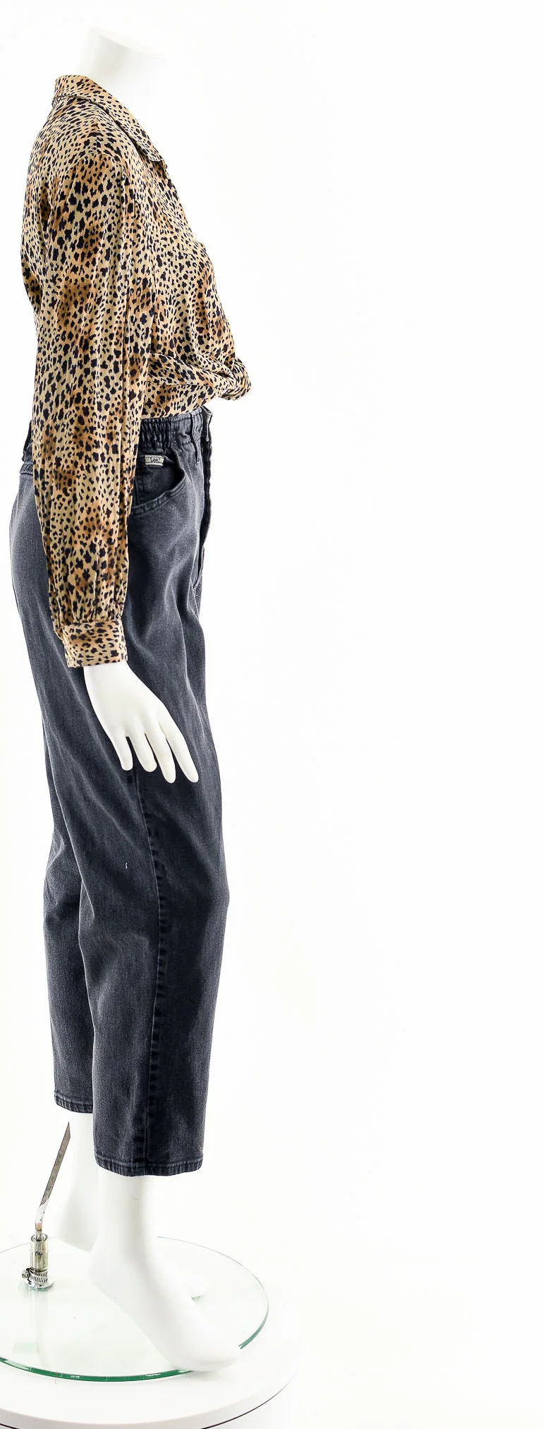 Cheetah Leopard Button Up Breezy Blouse - Image 6