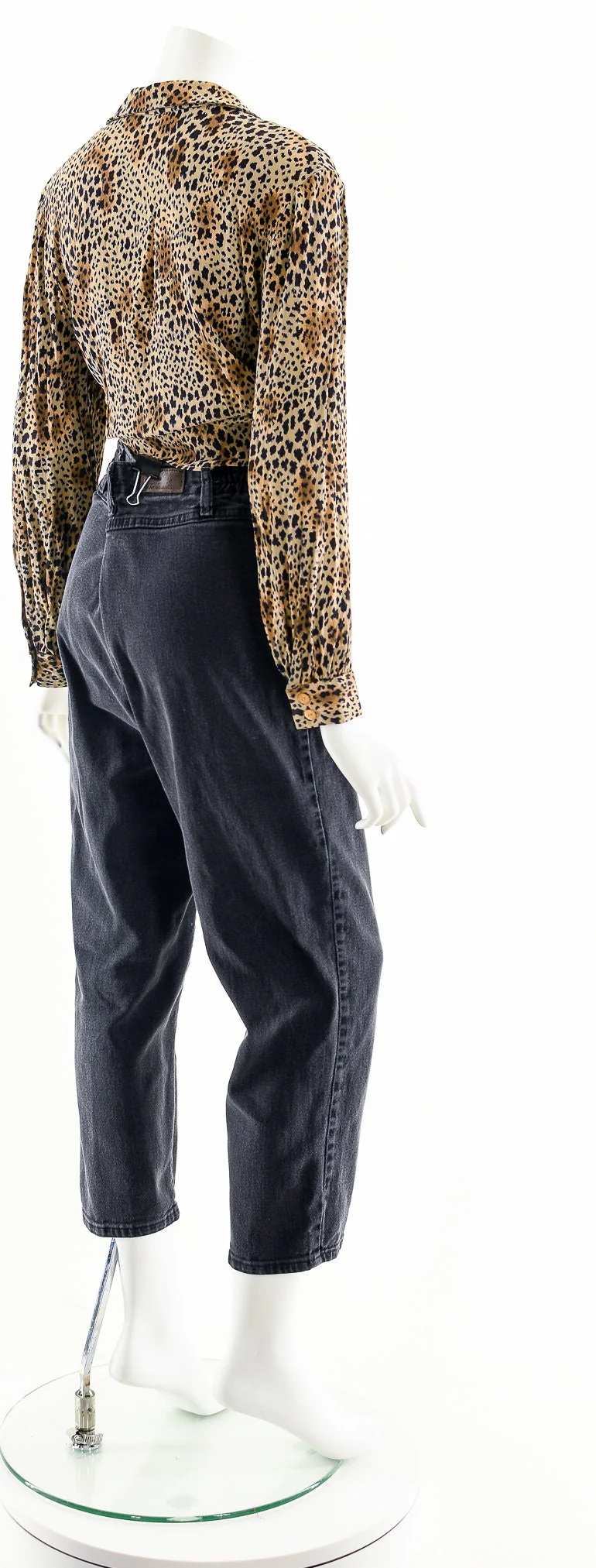 Cheetah Leopard Button Up Breezy Blouse - Image 7