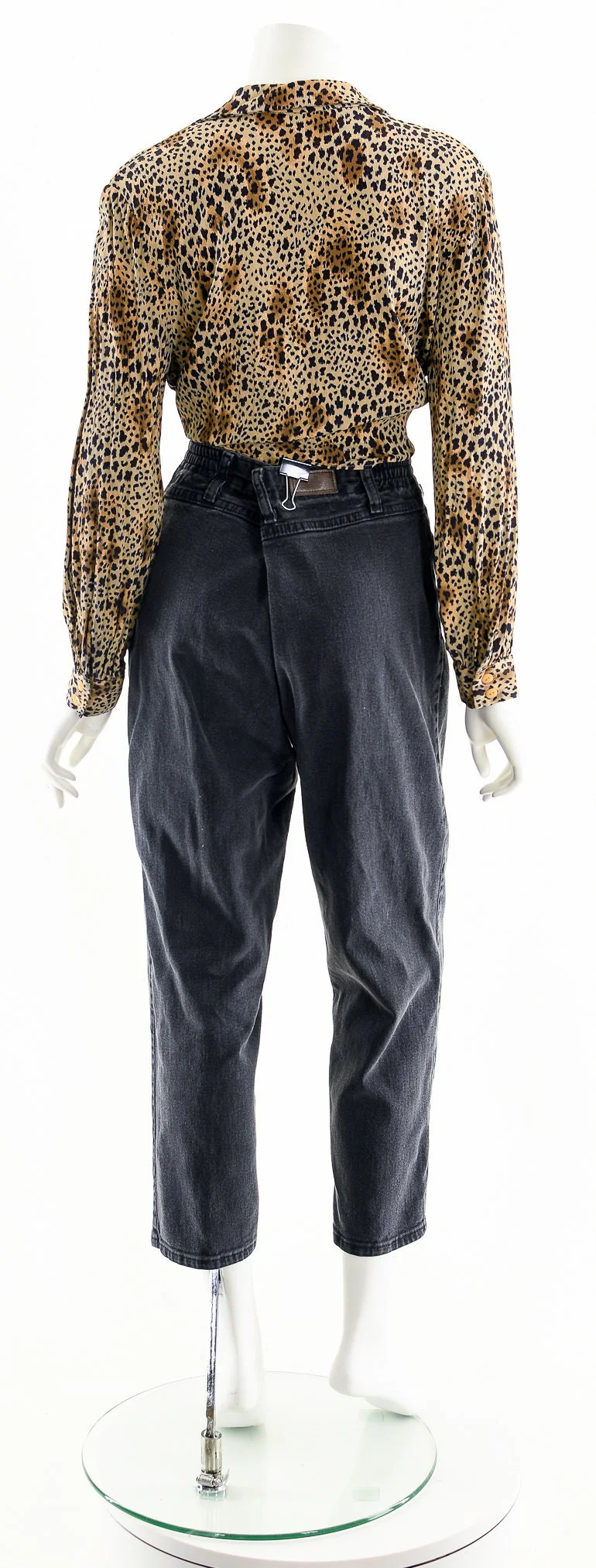 Cheetah Leopard Button Up Breezy Blouse - Image 8