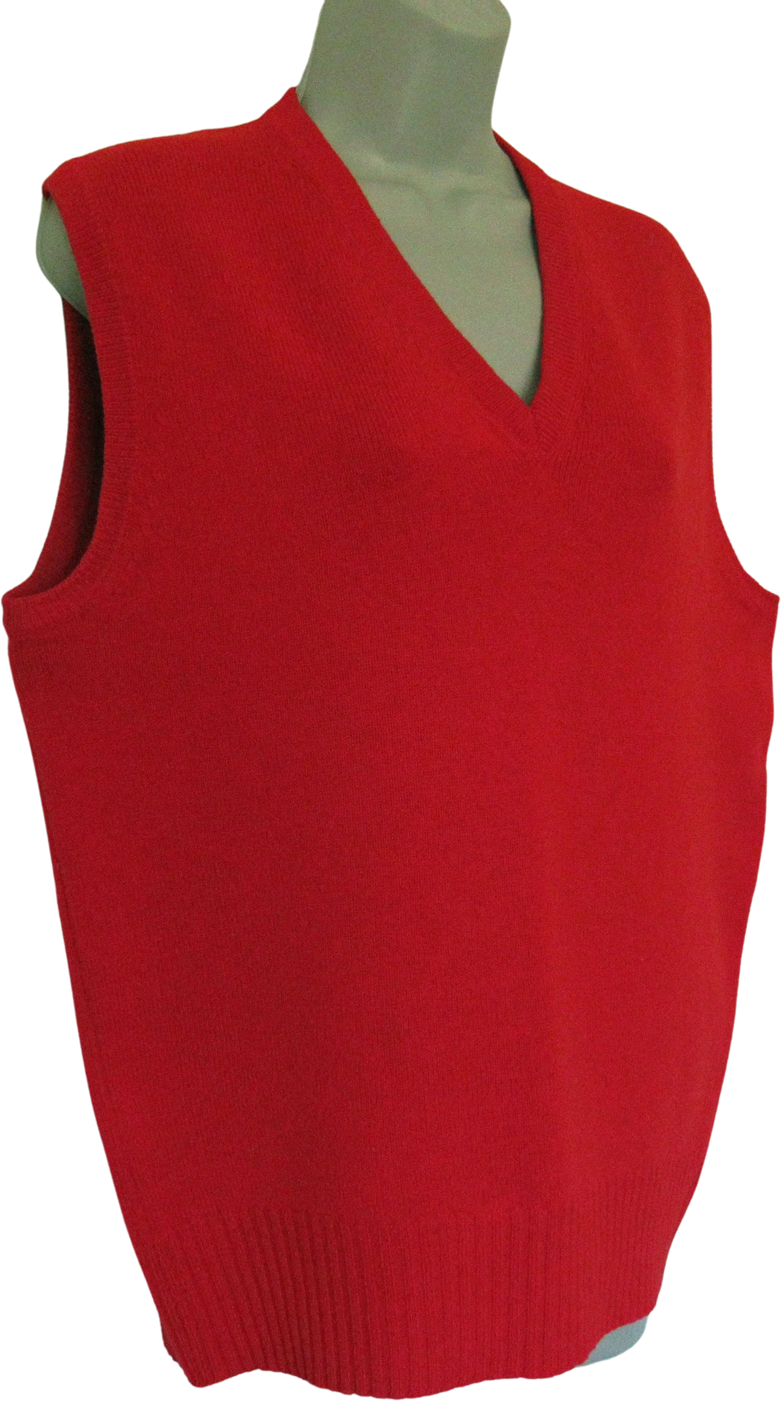 Chest Pullover Red Sweater Made In Dumfries Scotland Mark Shale Pure Lambs Wool Mcgeorge Sleeveless Pullover V-Neck Unisex Classic by Mark Shale