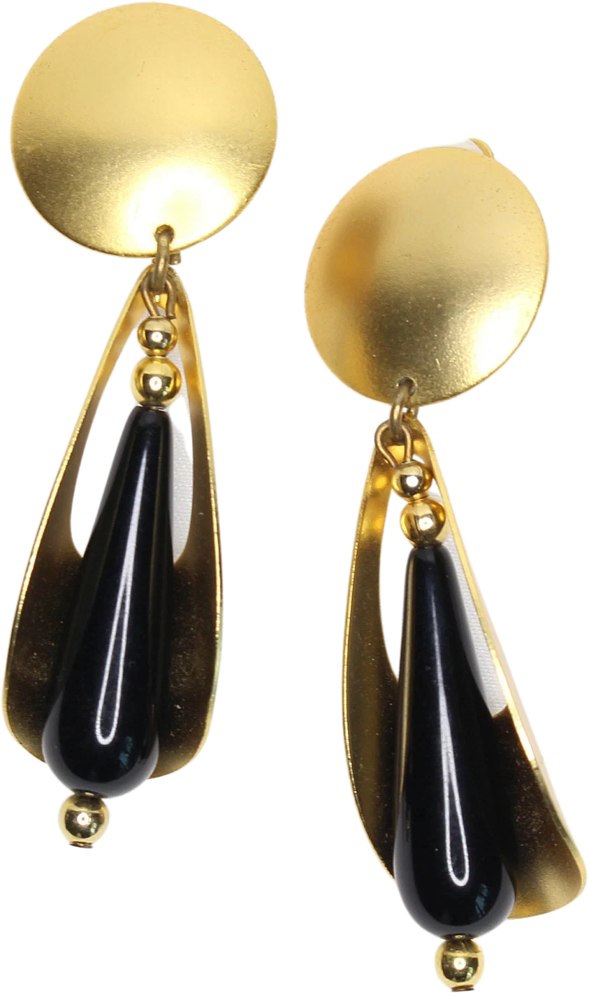 Chic Dangling Bead Statement Earrings