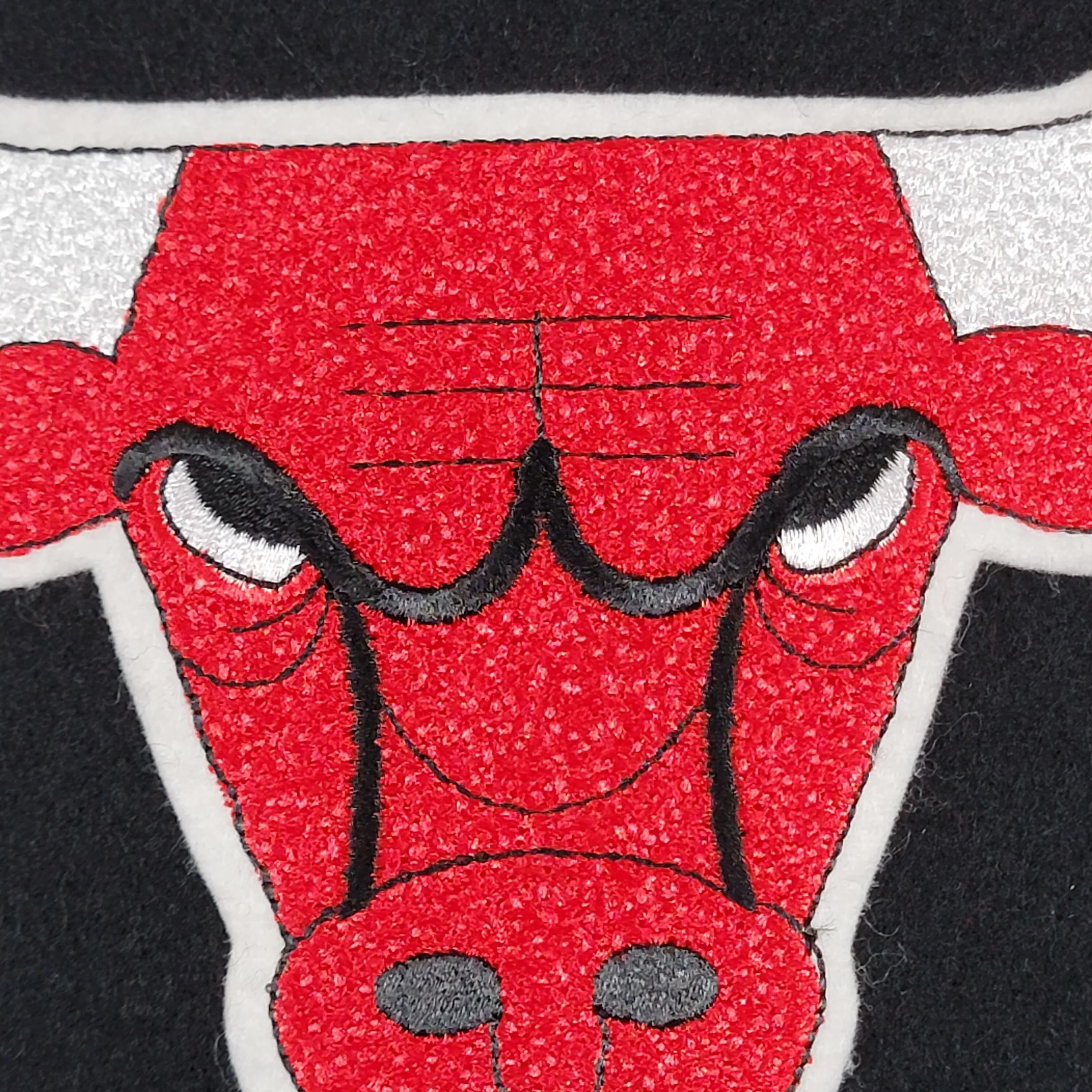 Chicago Bulls Vintage 90s Chalk Line Wool Varsity Jacket - Size Large - Image 5