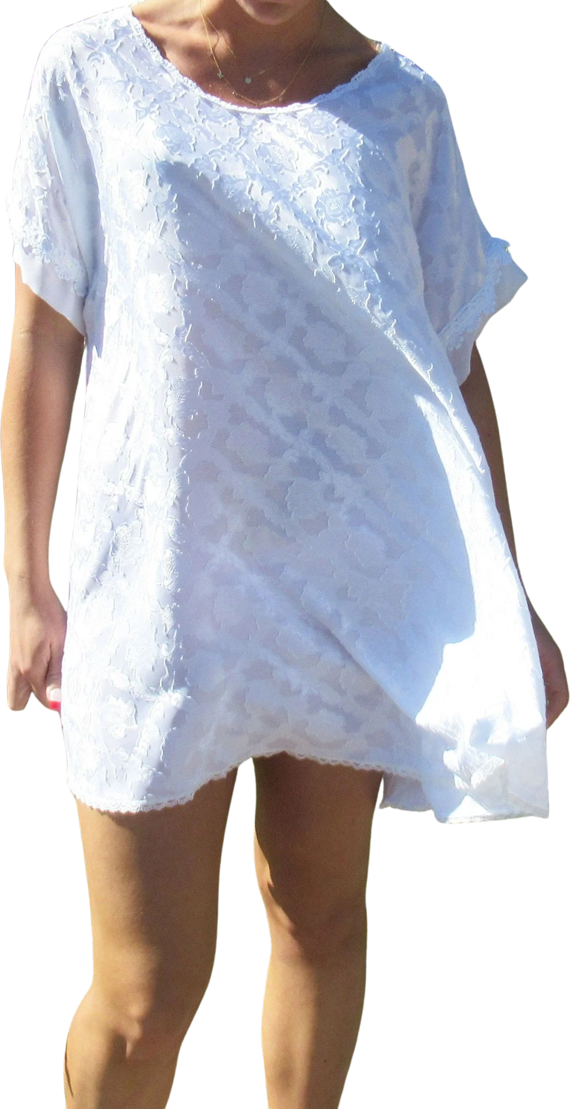 Christian Dior Le Connaisseur Nightgown White Polyester Short A-Line by Christian Dior