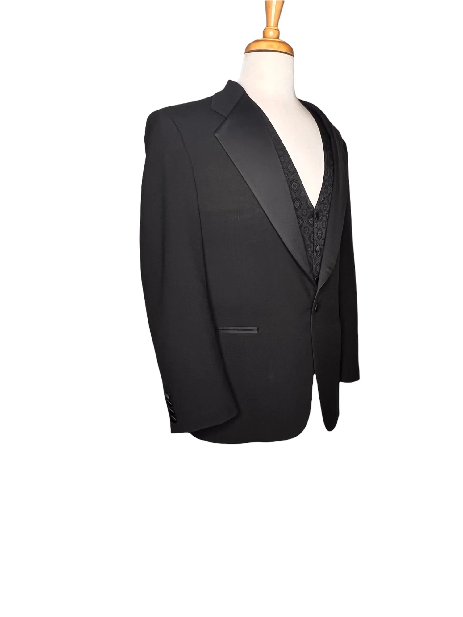 Christian Dior Monsieur Vintage Mens 3 Piece Tuxedo Black by Dior - Image 8