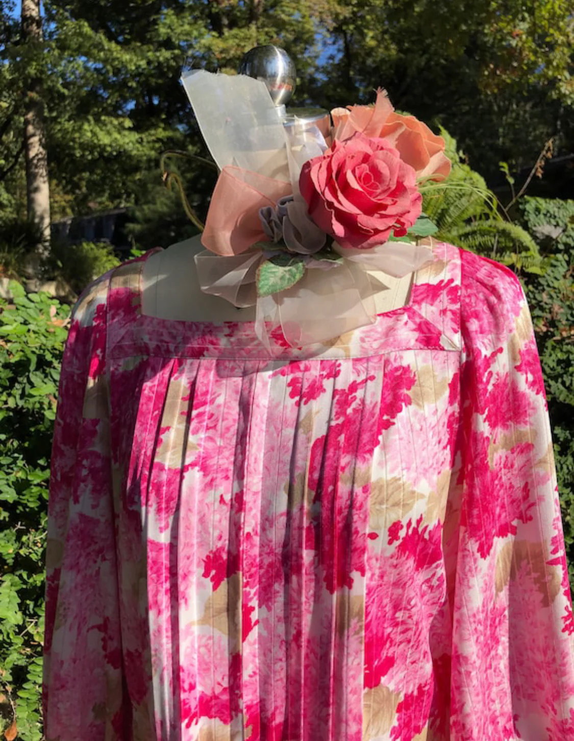 Circa 70s Goutille Paris Pink Dress - Image 5