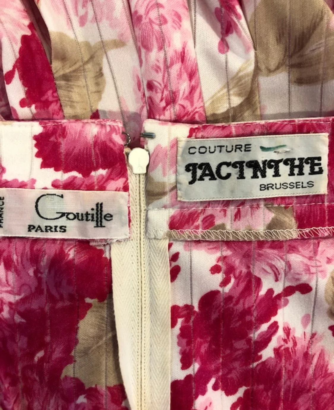 Circa 70s Goutille Paris Pink Dress - Image 7