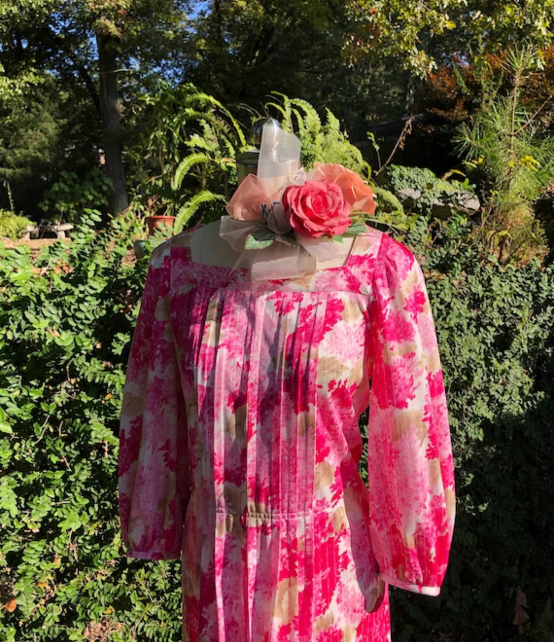 Circa 70s Goutille Paris Pink Dress - Image 8