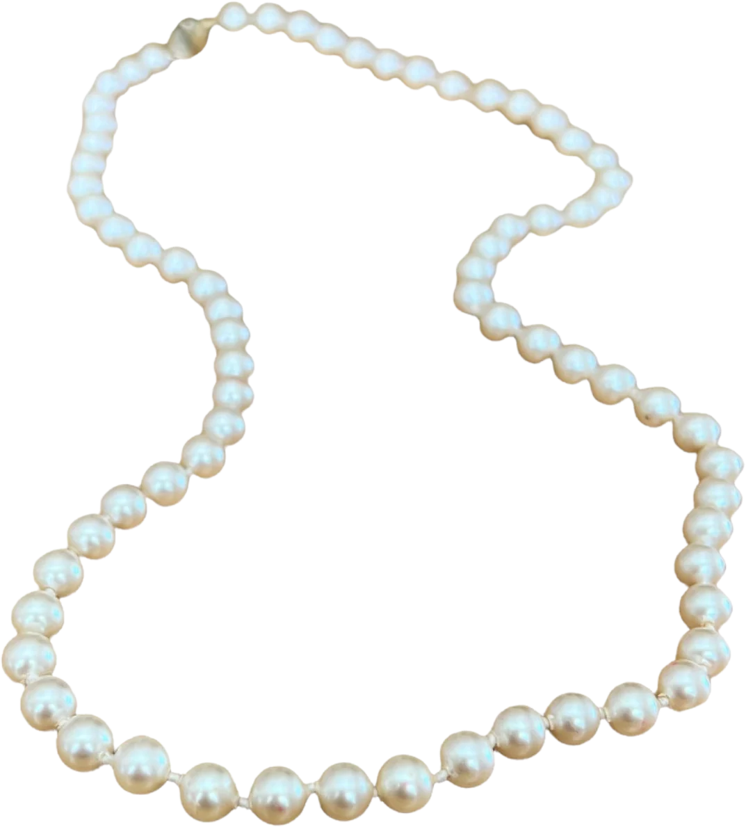 Classic Costume Pearl Necklace 20" Strand By Monet