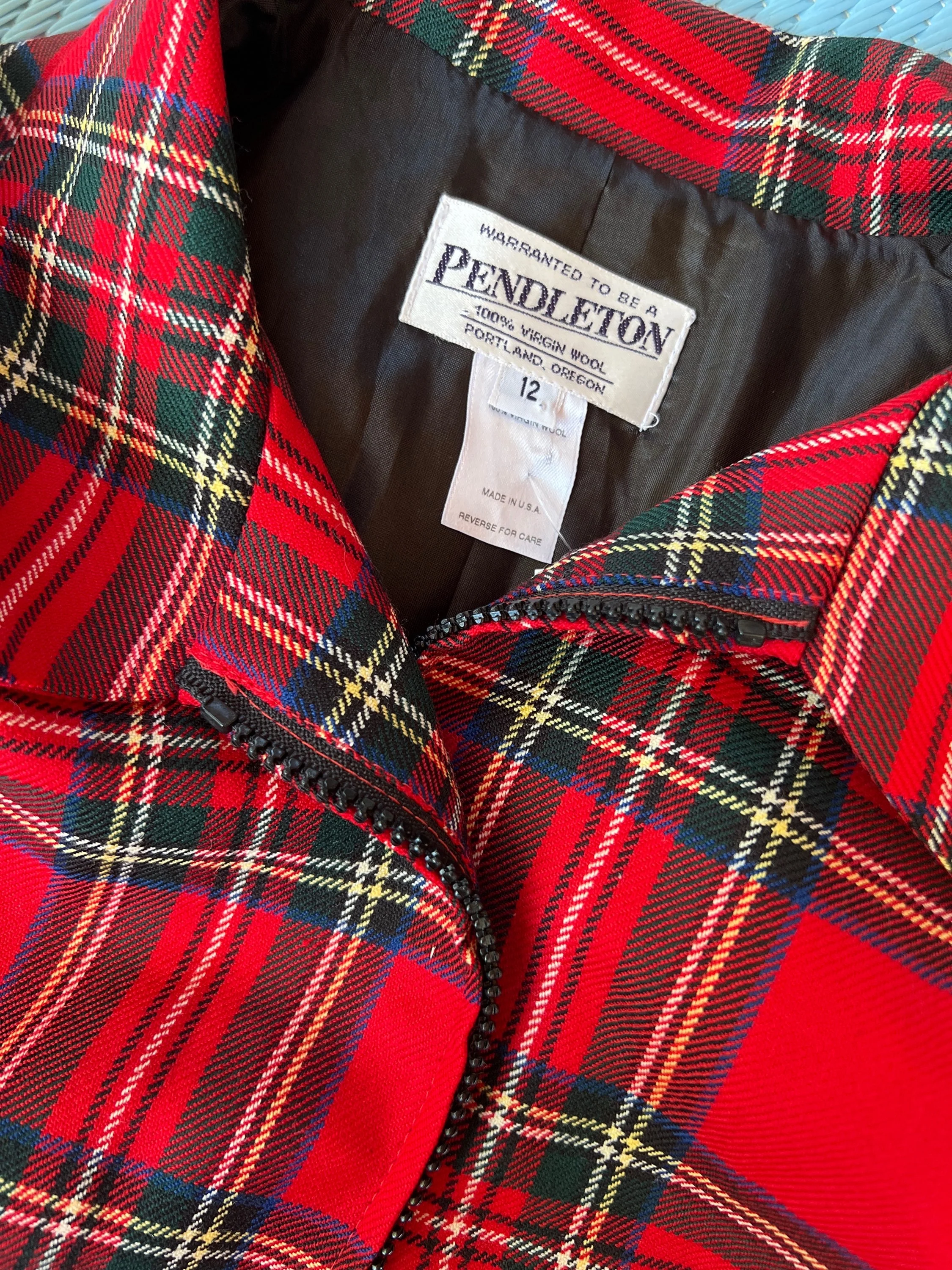 Classic Plaid Zip Up Jacket by Pendleton - Image 9