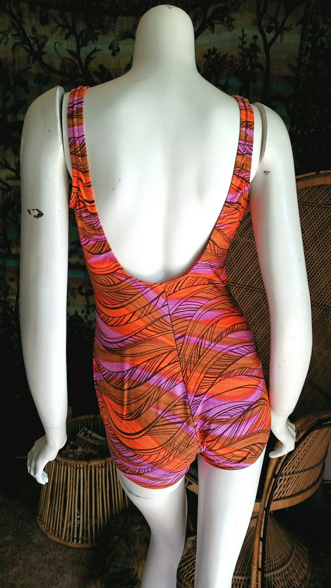 Clearance 70s Ruched Swimsuit One Piece Swimsuit Vintage Swimsuit Sm - Image 9