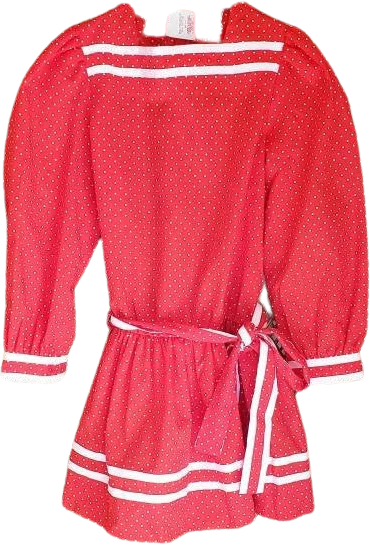 Clearance 80s Red Polka Dot Girls Dress Girls 6x by Love