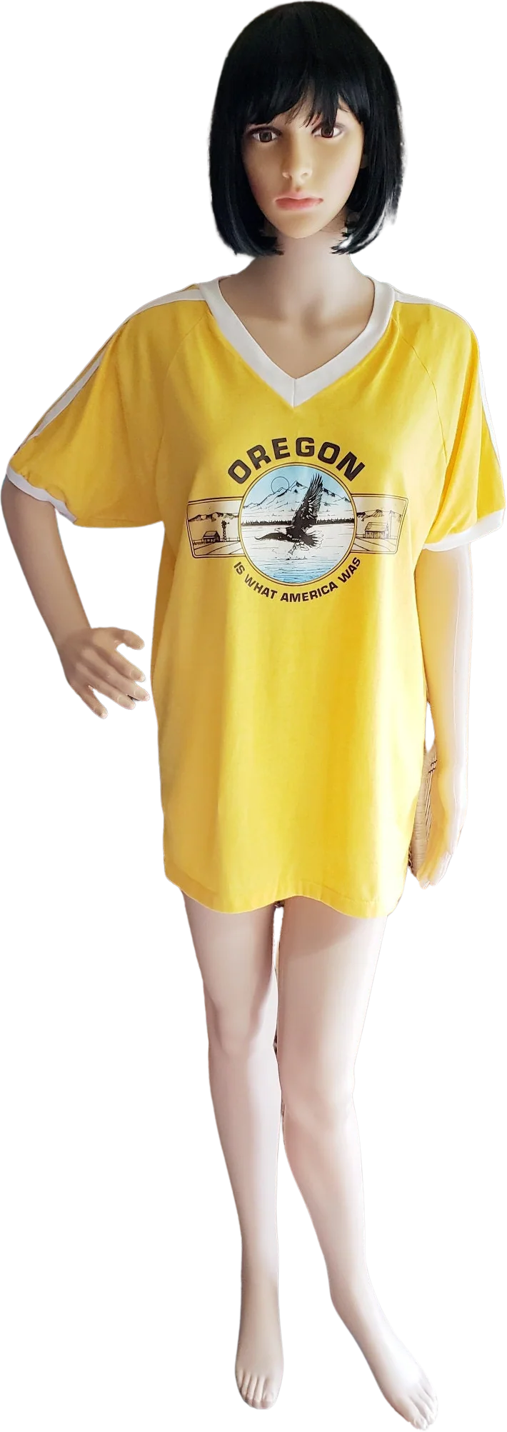 Clearance 80s Yellow Oregon T-Shirt by Bantam