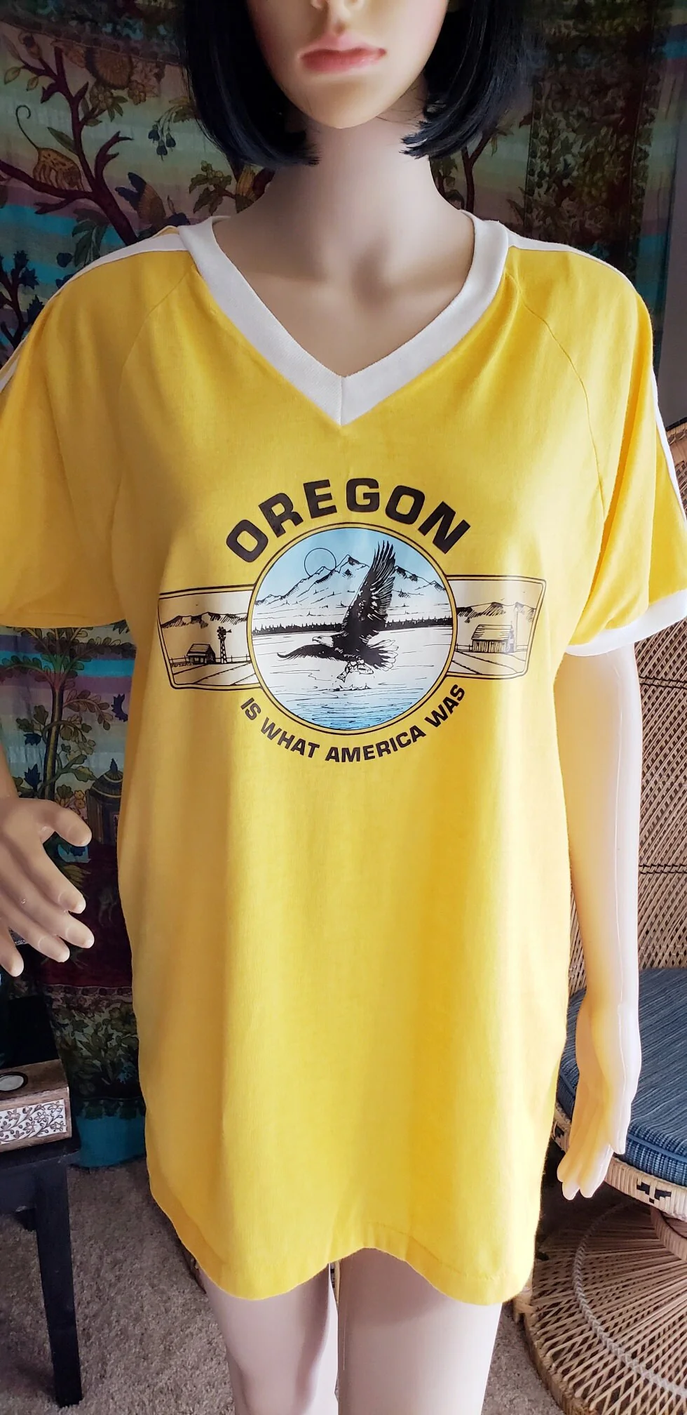 Clearance 80s Yellow Oregon T-Shirt by Bantam - Image 5