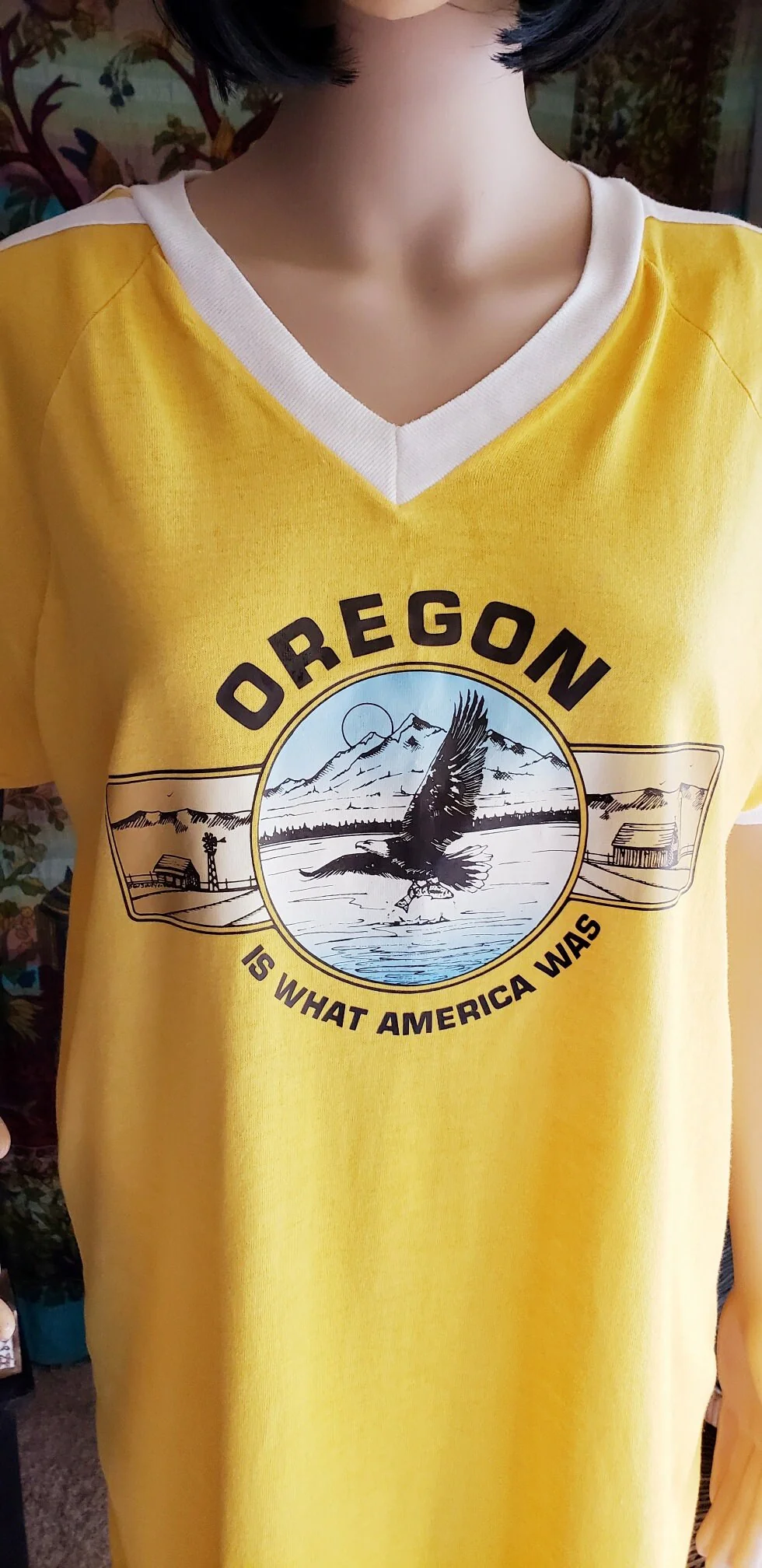 Clearance 80s Yellow Oregon T-Shirt by Bantam - Image 7