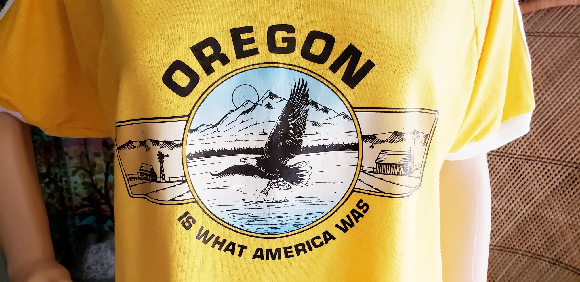 Clearance 80s Yellow Oregon T-Shirt by Bantam - Image 8