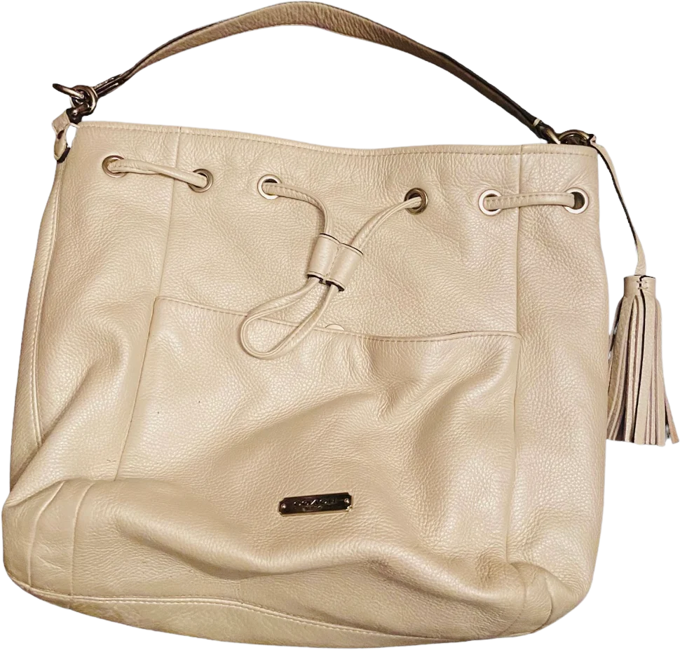 Coach Avery Pearlized Ivory Drawstring Bag by Coach