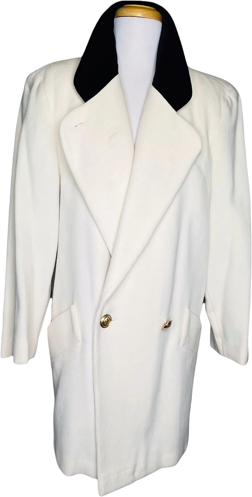 Coats Vintage 90s 100% Pure Wool Peacoat Made In Usa Anglo Fabrics Uk by Cattiva