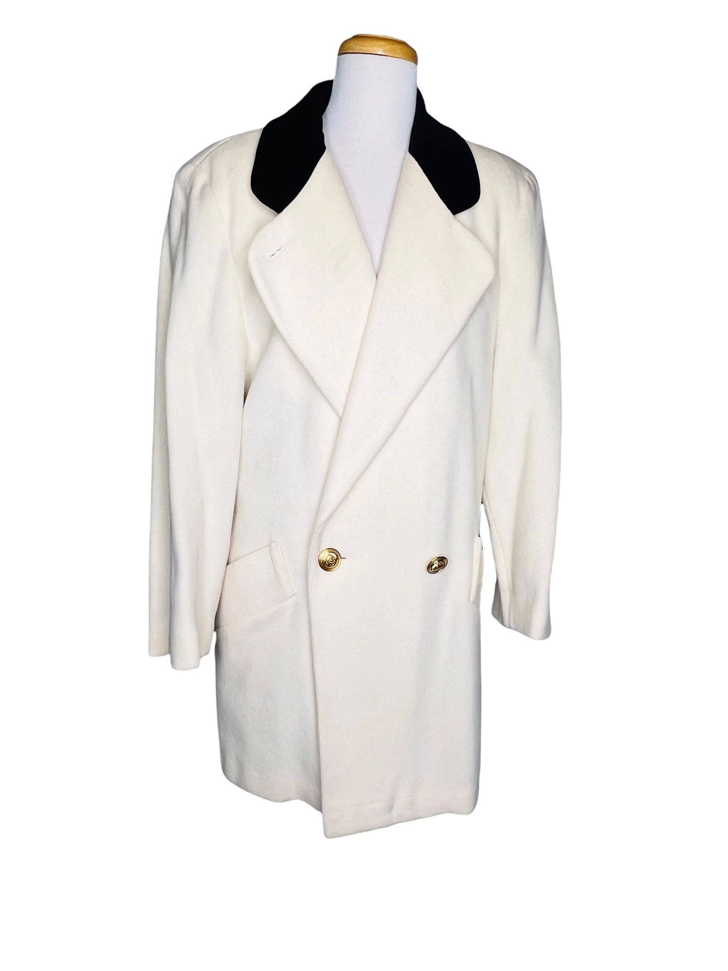 Coats Vintage 90s 100% Pure Wool Peacoat Made In Usa Anglo Fabrics Uk by Cattiva - Image 6