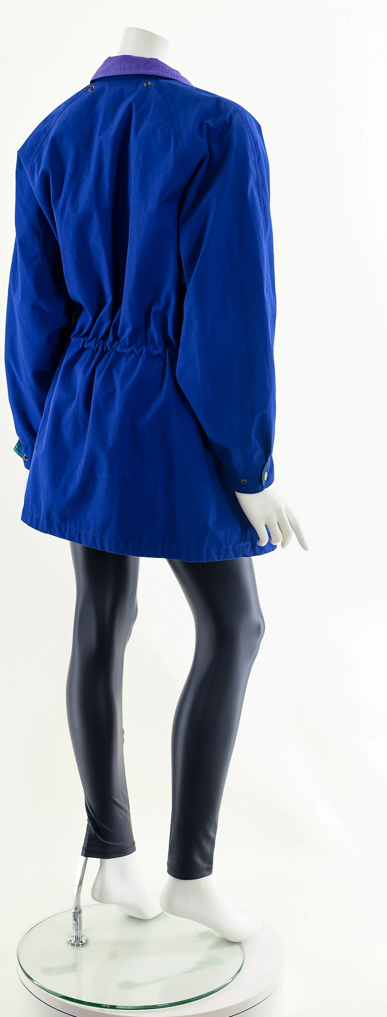 Cobalt Blue Windbreaker Anorak Jacket by London Fog - Image 6