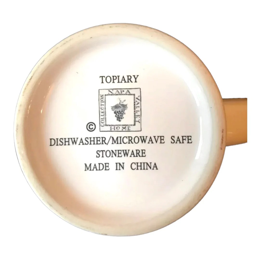Coffee Mug Napa Valley Home Collection 4" by Topiary Home Collection - Image 6
