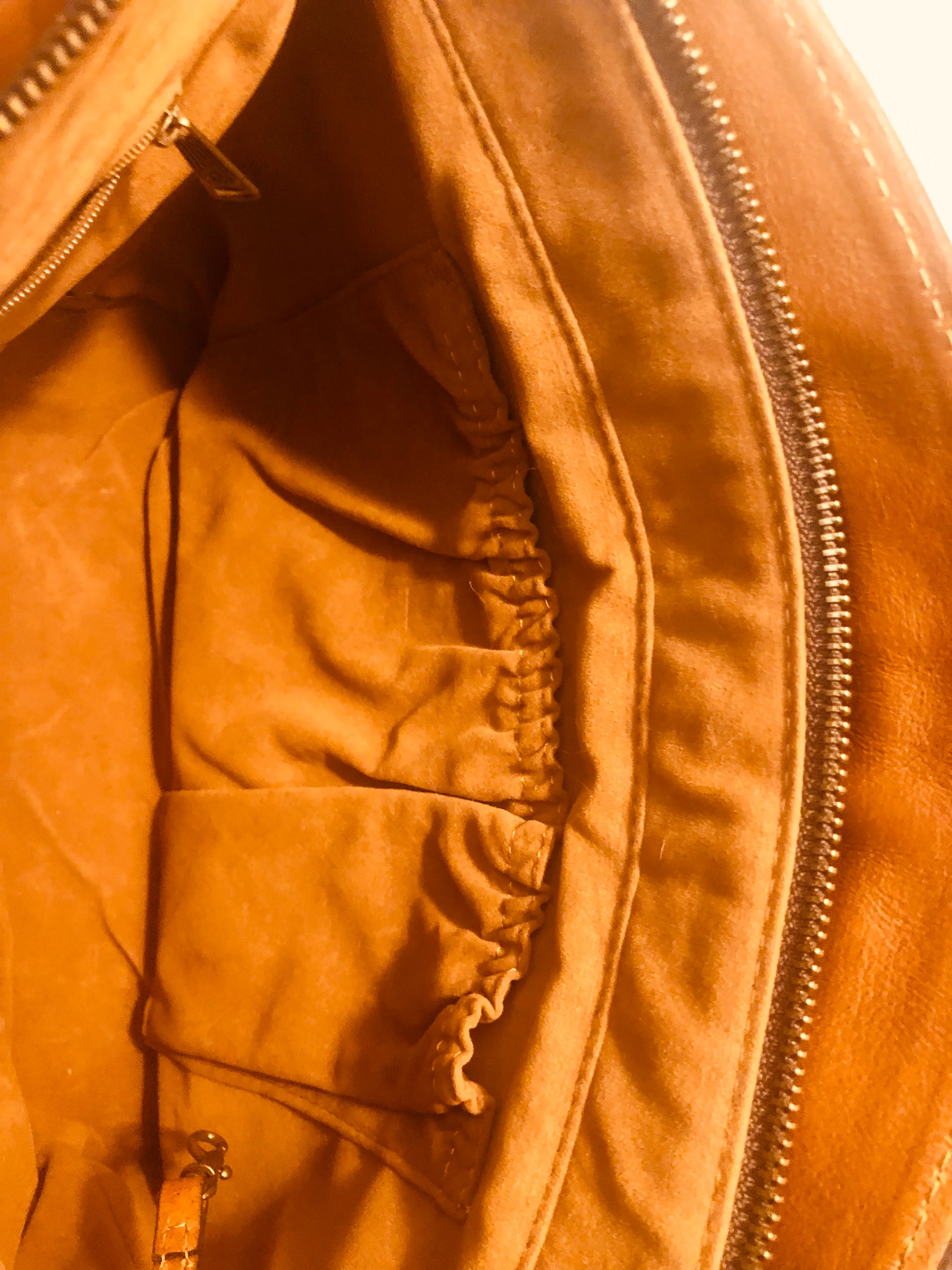 Cognac Leather Tooled Tote With Braided Straps By Patricia Nash - Image 9