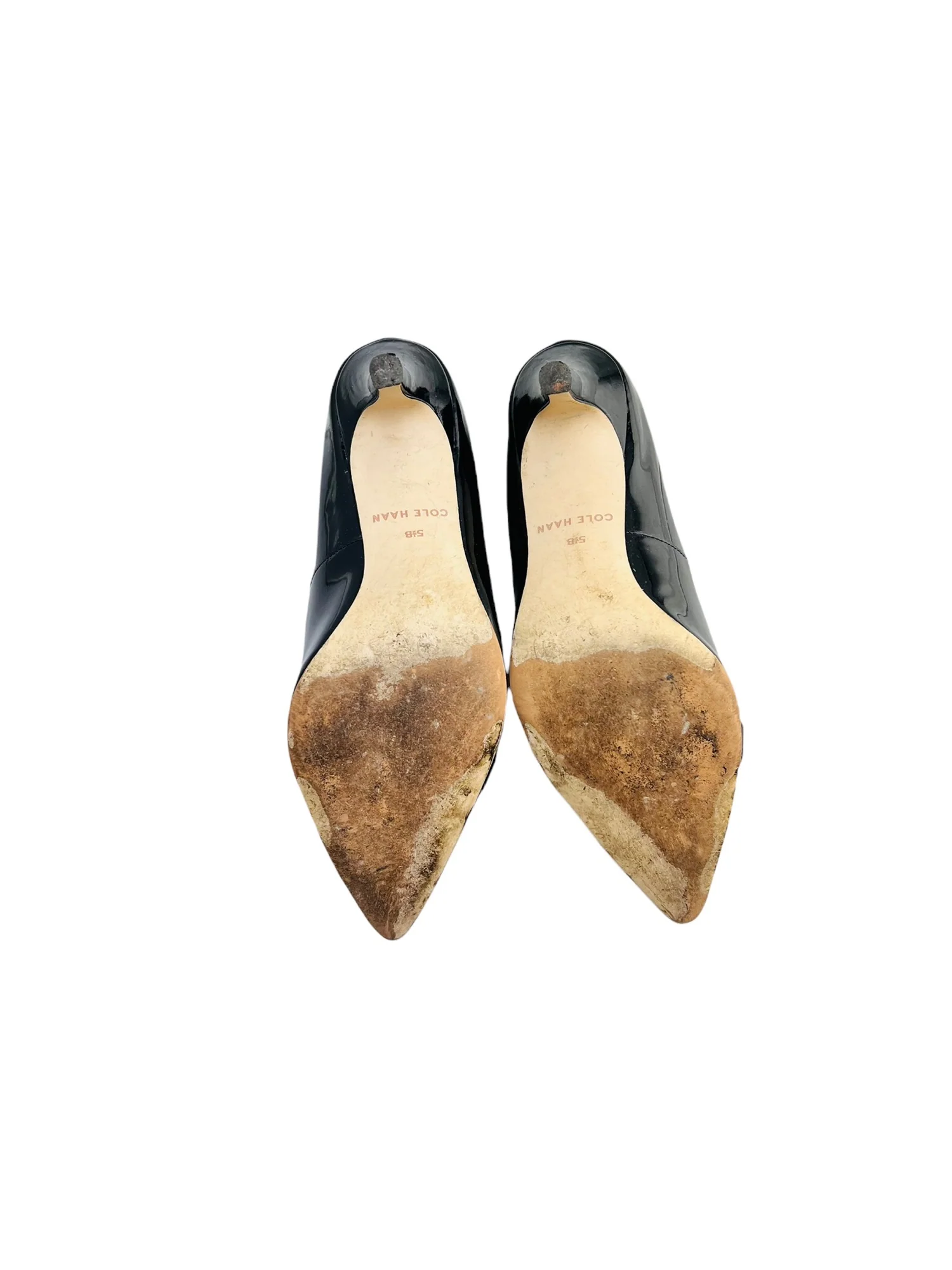 Cole Haan Womens Patent Leather High Heel Pumps Silver Logo Hardware by Cole Haan - Image 8