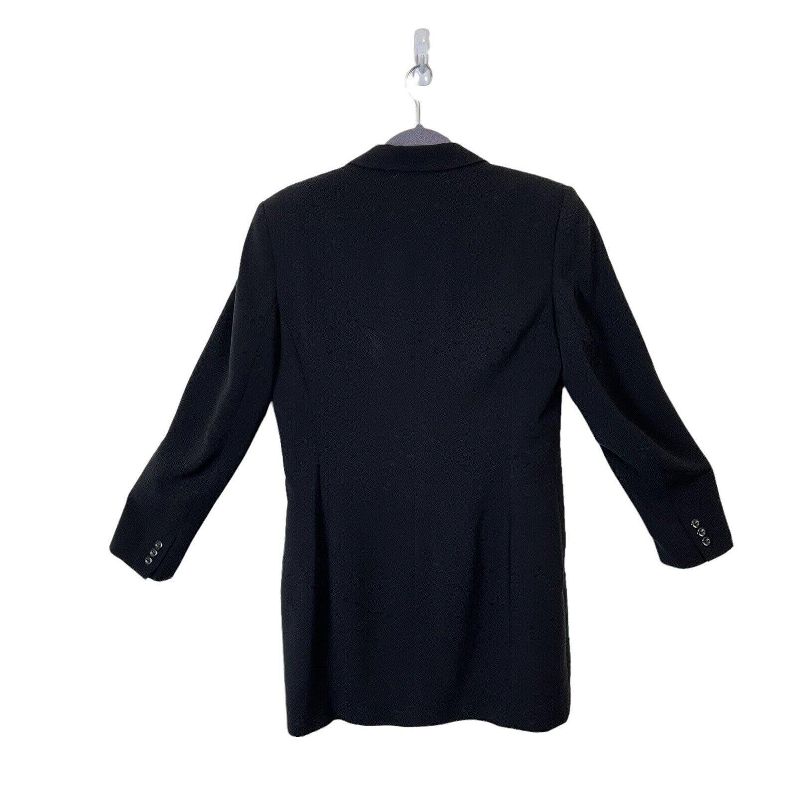 Collection Black Blazer Career Women 90s Retro Three Button Size 8 by Liz Claiborne - Image 2