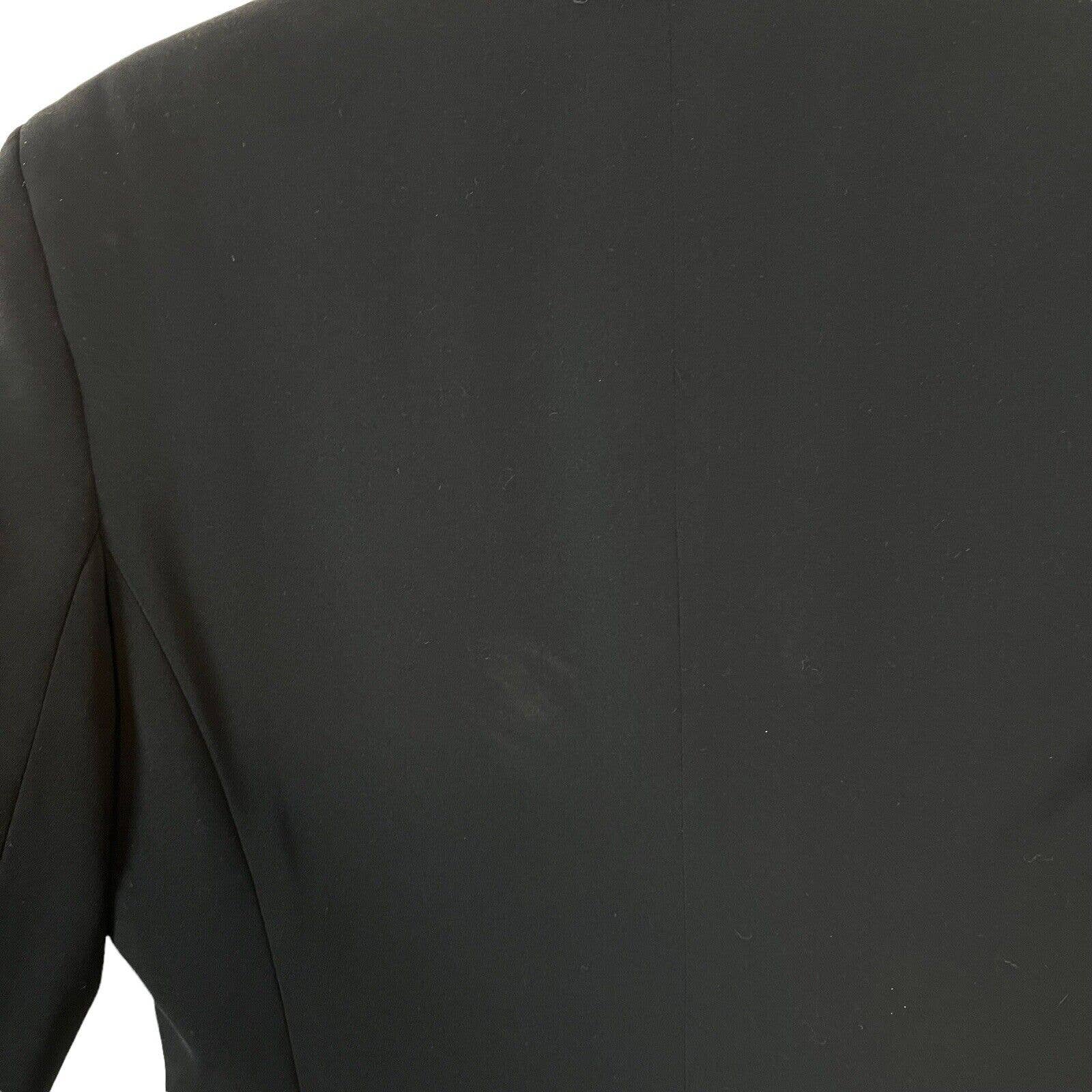 Collection Black Blazer Career Women 90s Retro Three Button Size 8 by Liz Claiborne - Image 4