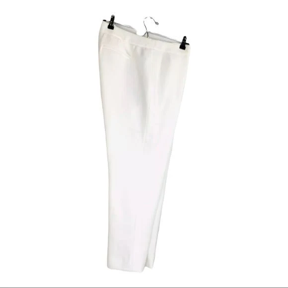 Collection Karen Straight Leg Cigarette Ankle Lined Womens Pants White by Carlisle - Image 7