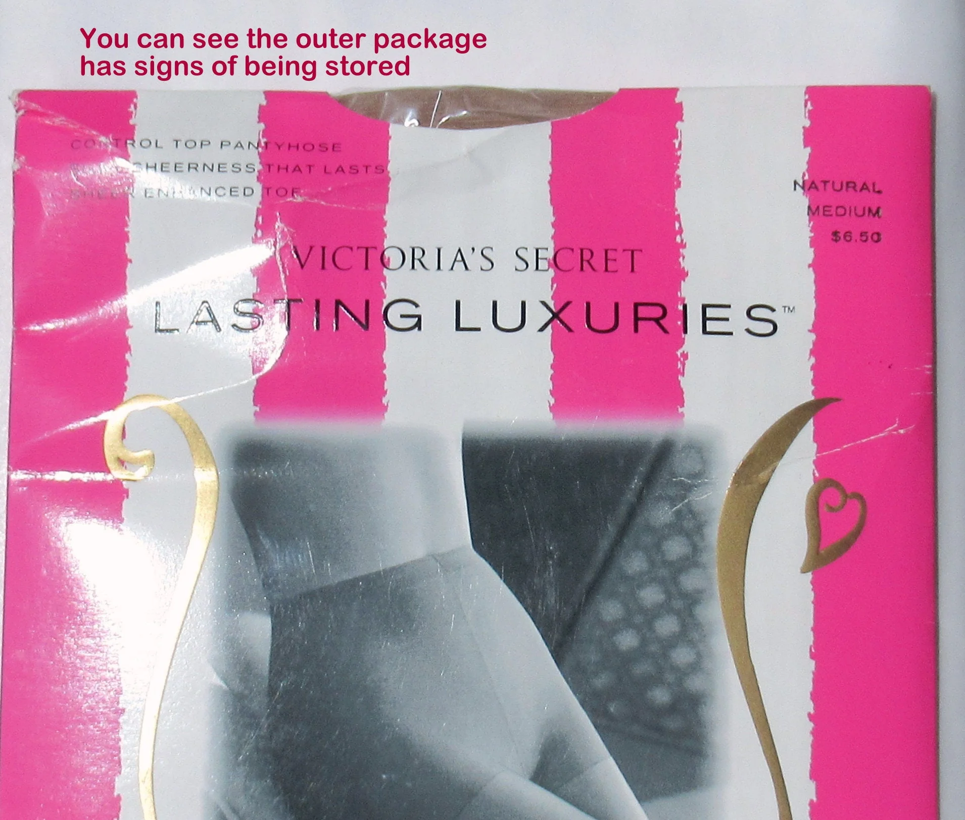 Control Top Panty Hose Victoria's Secret Lasting Luxuries Vintage New In Package Natural Beige Nylon Spandex by Victoria's Secret - Image 8