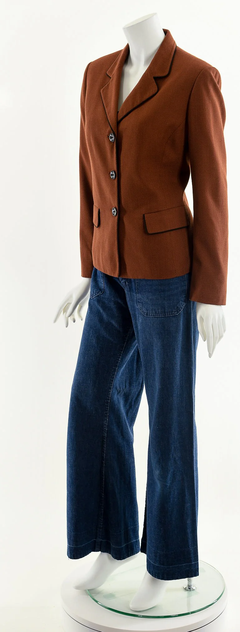 Copper Piped Blazer Suit Jacket - Image 10