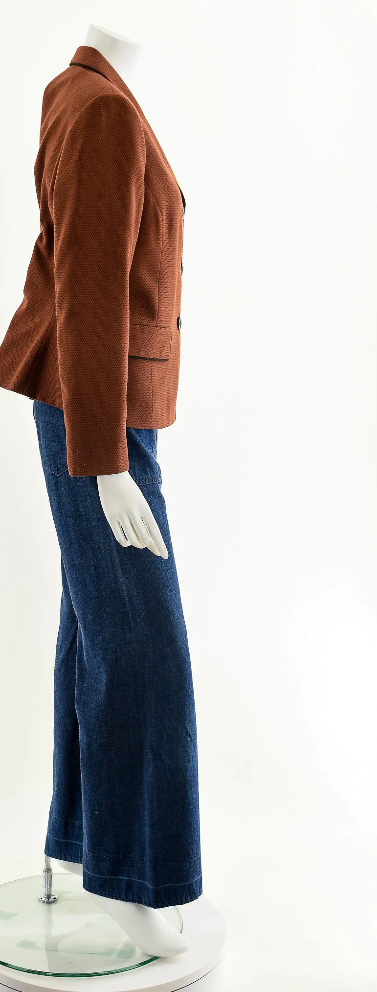 Copper Piped Blazer Suit Jacket - Image 5