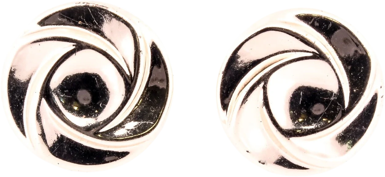 Cosmic Swirl Gold Earrings