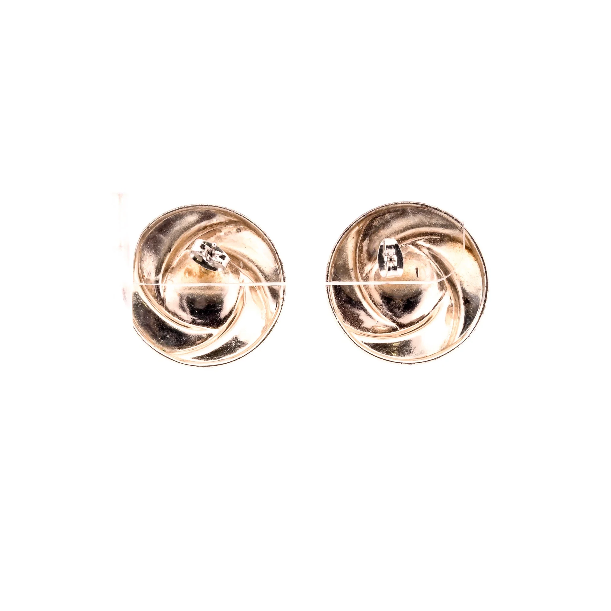 Cosmic Swirl Gold Earrings - Image 5