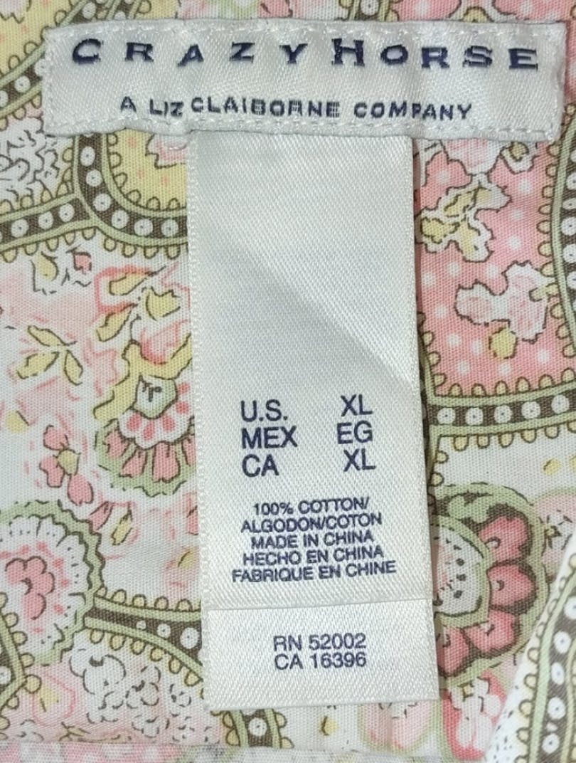 80's Pastel Art Deco Top by Crazy Horse By Liz Claiborne - Image 7