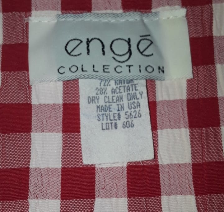 90's Crinkle Gingham Tunic Top - Image 6