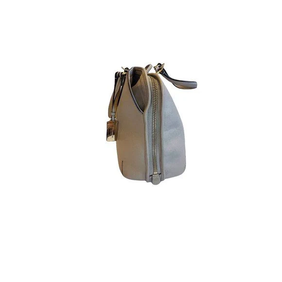 Crossgrain Leather Street Prince Satchel Top Handles Beige 14 In X 11 In by Coach - Image 4