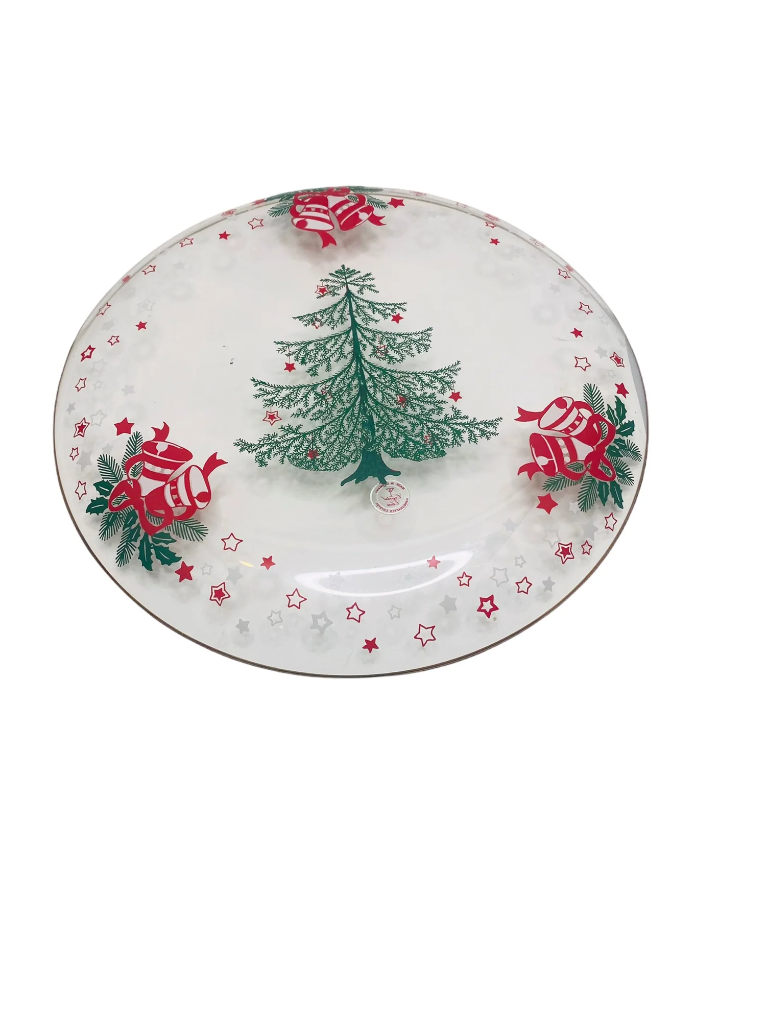 Crystal Clear Christmas Tree Handcrafted Crystal Serving Platter by Crystal Clear - Image 3