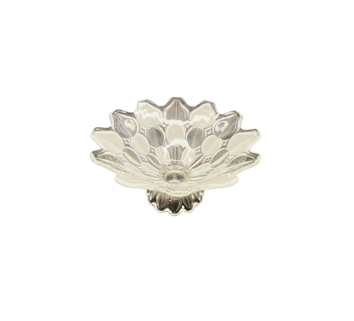 Crystal Industries Toscana Clear Frosted Glass Fruit Bowl by Crystal Industries - Image 2