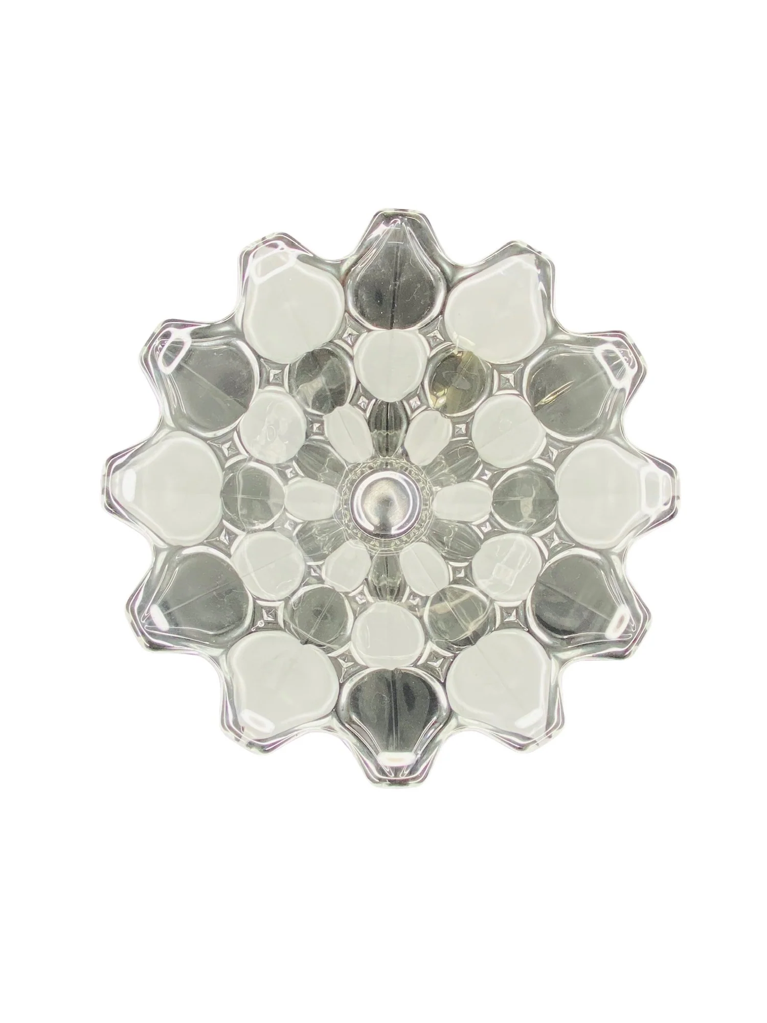 Crystal Industries Toscana Clear Frosted Glass Fruit Bowl by Crystal Industries - Image 3