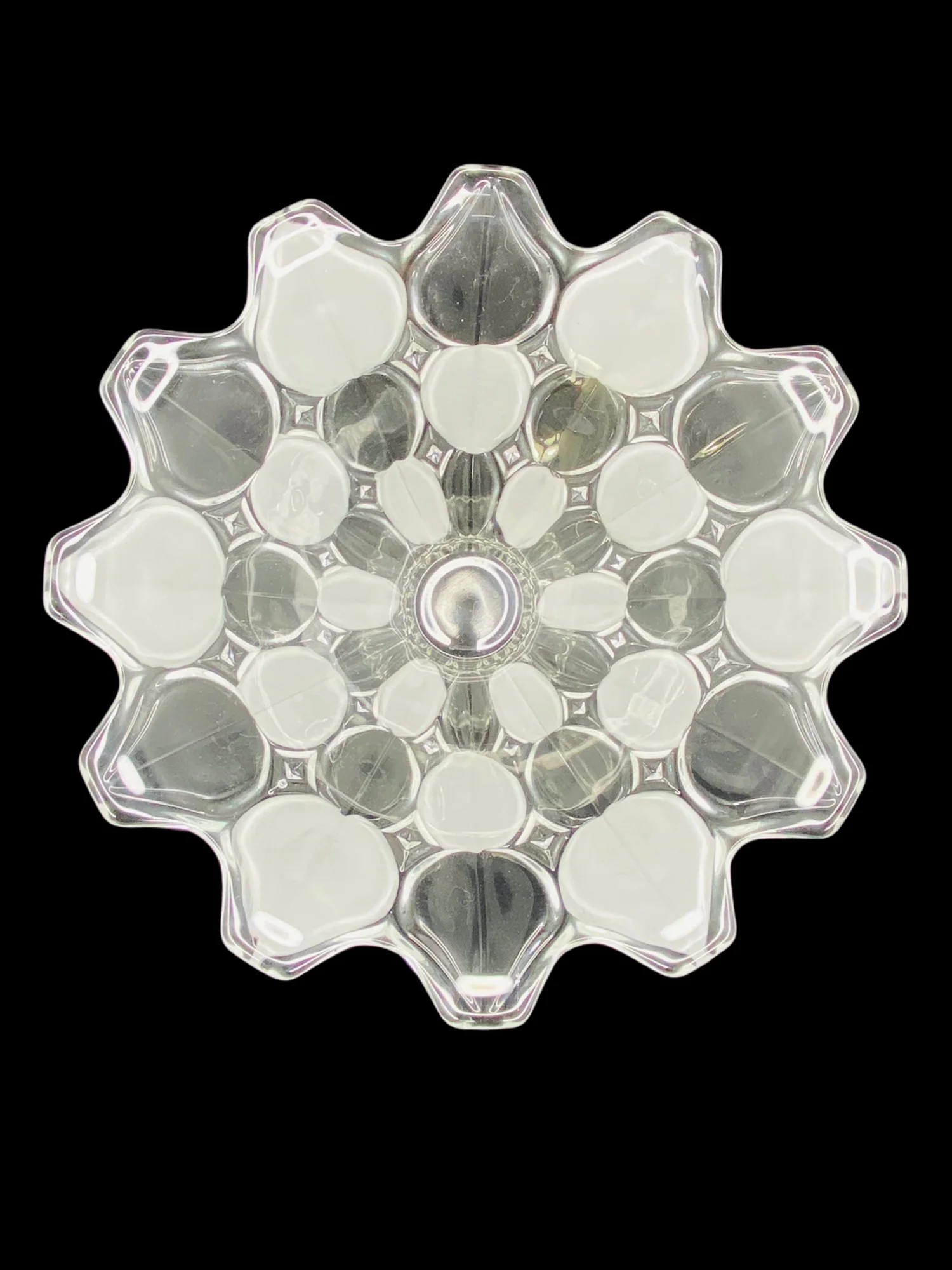 Crystal Industries Toscana Clear Frosted Glass Fruit Bowl by Crystal Industries - Image 4