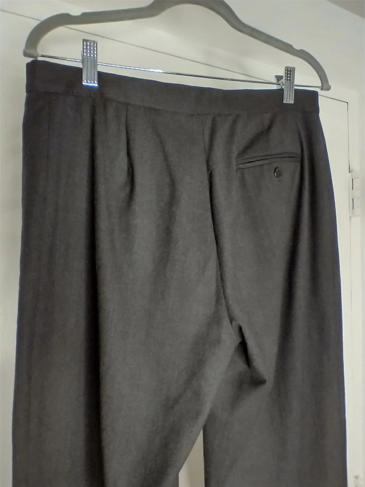 Dark Charcoal Mostly Wool Pants By Ralph Lauren Blue Label - Image 3
