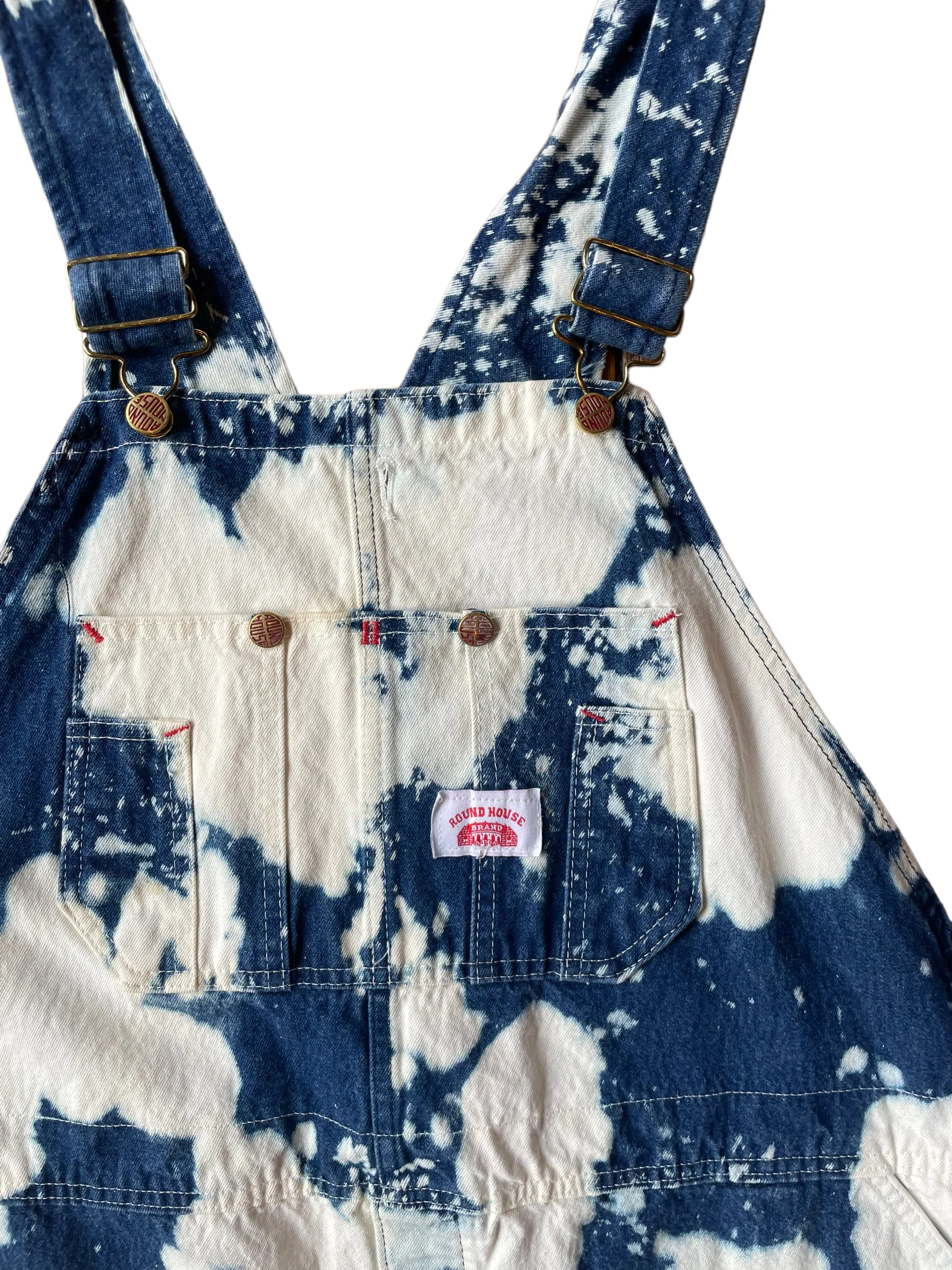 Dark Wash Denim Overalls by Roundhouse - Image 2