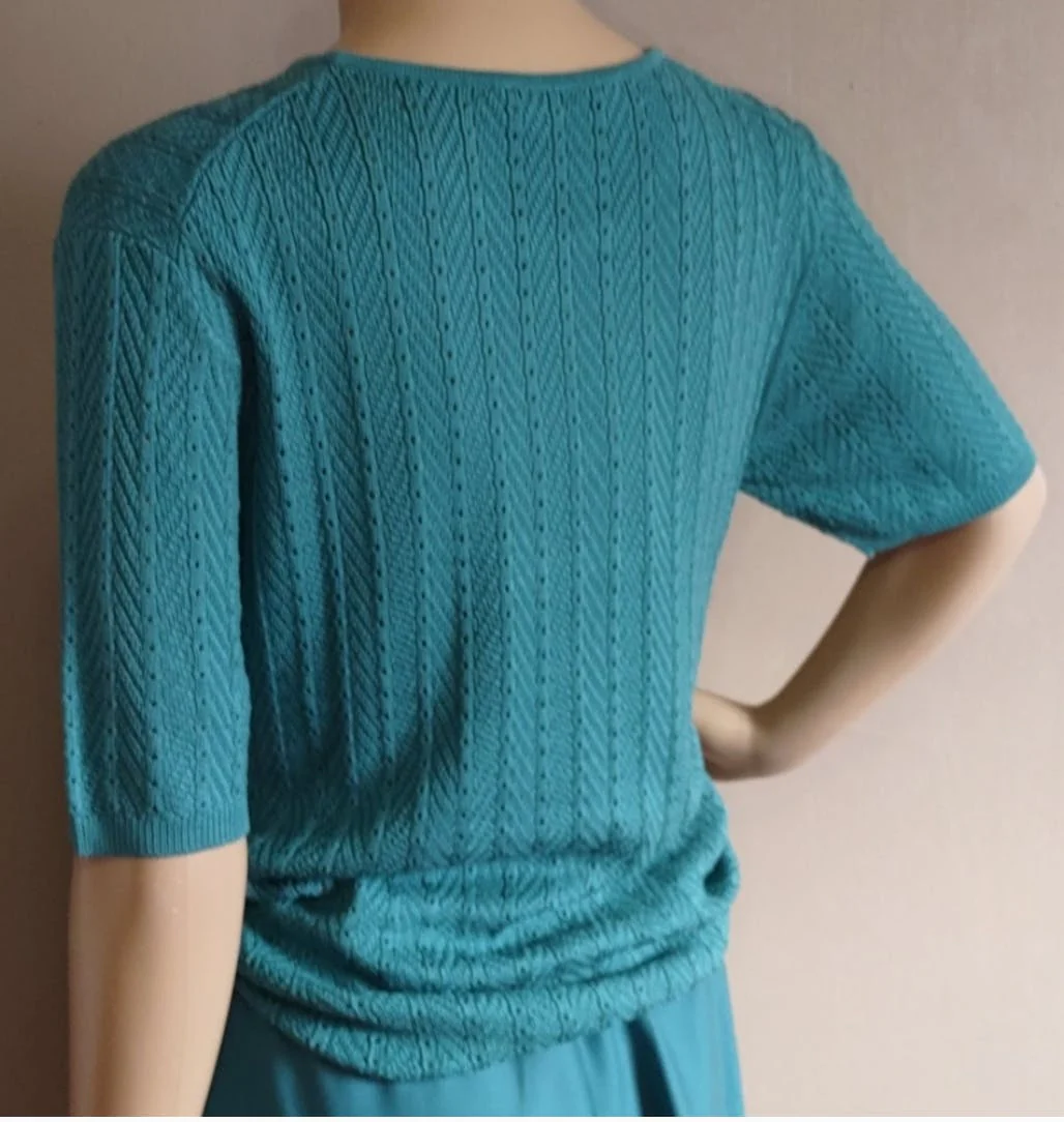 80's Deadstock Teal Top and Slacks Set by Austin Reed - Image 5