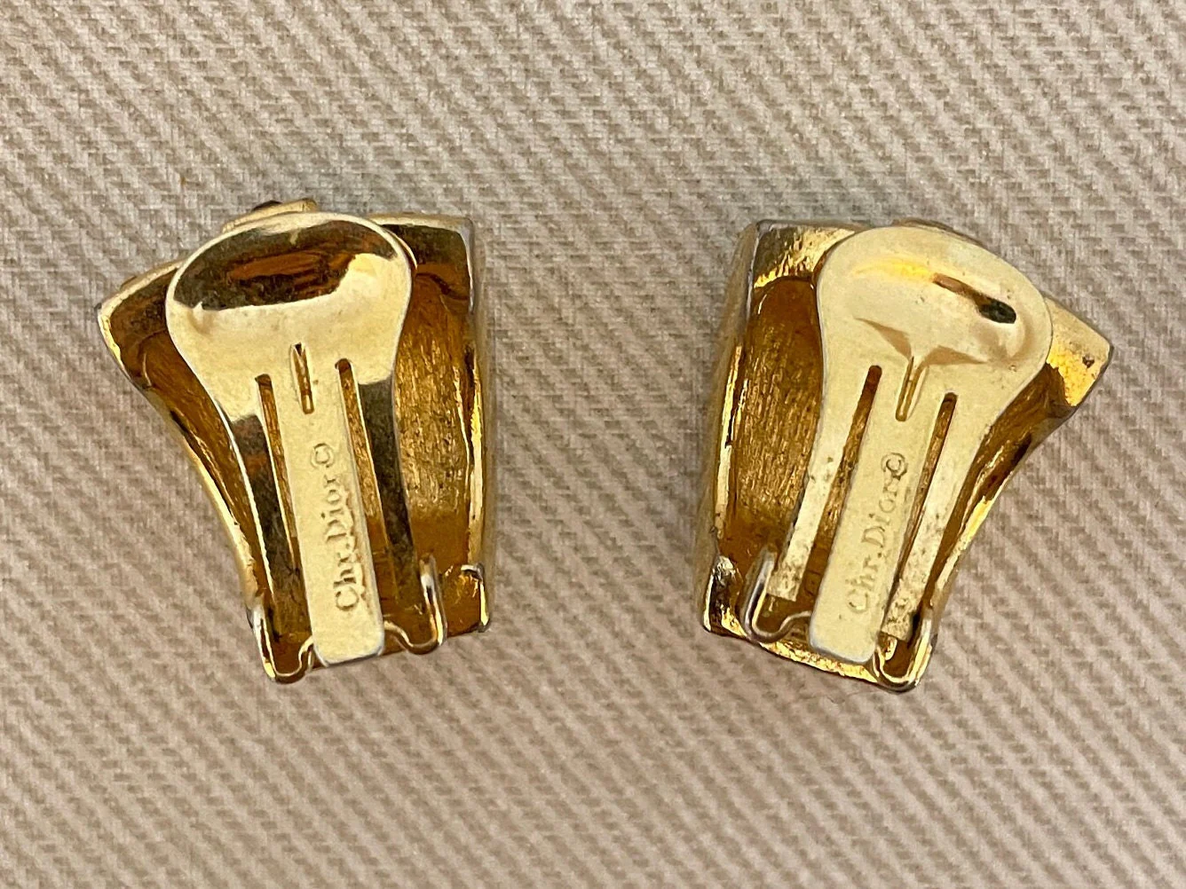 Deco Dior Signed Crystal Clip-On Statement Earrings by Dior - Image 6