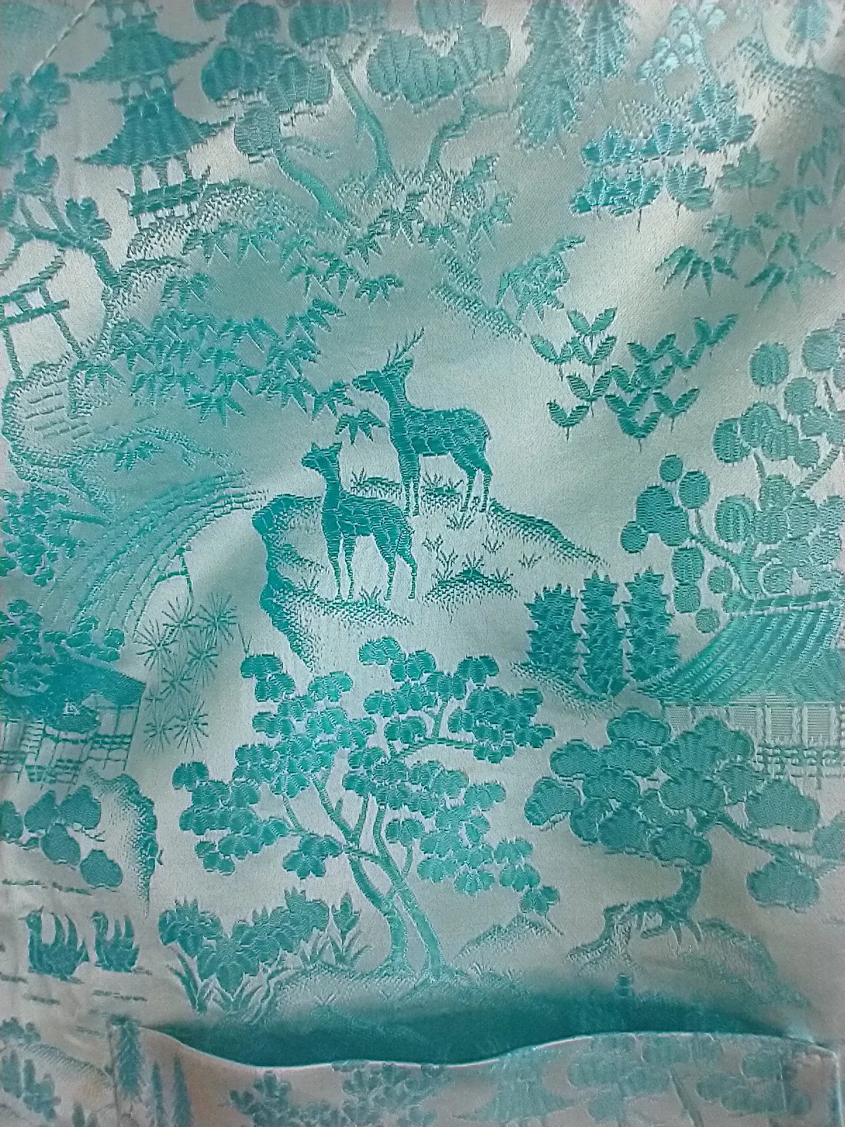 Deer Landscape Jaquard Blouse By Couturiere - Image 5