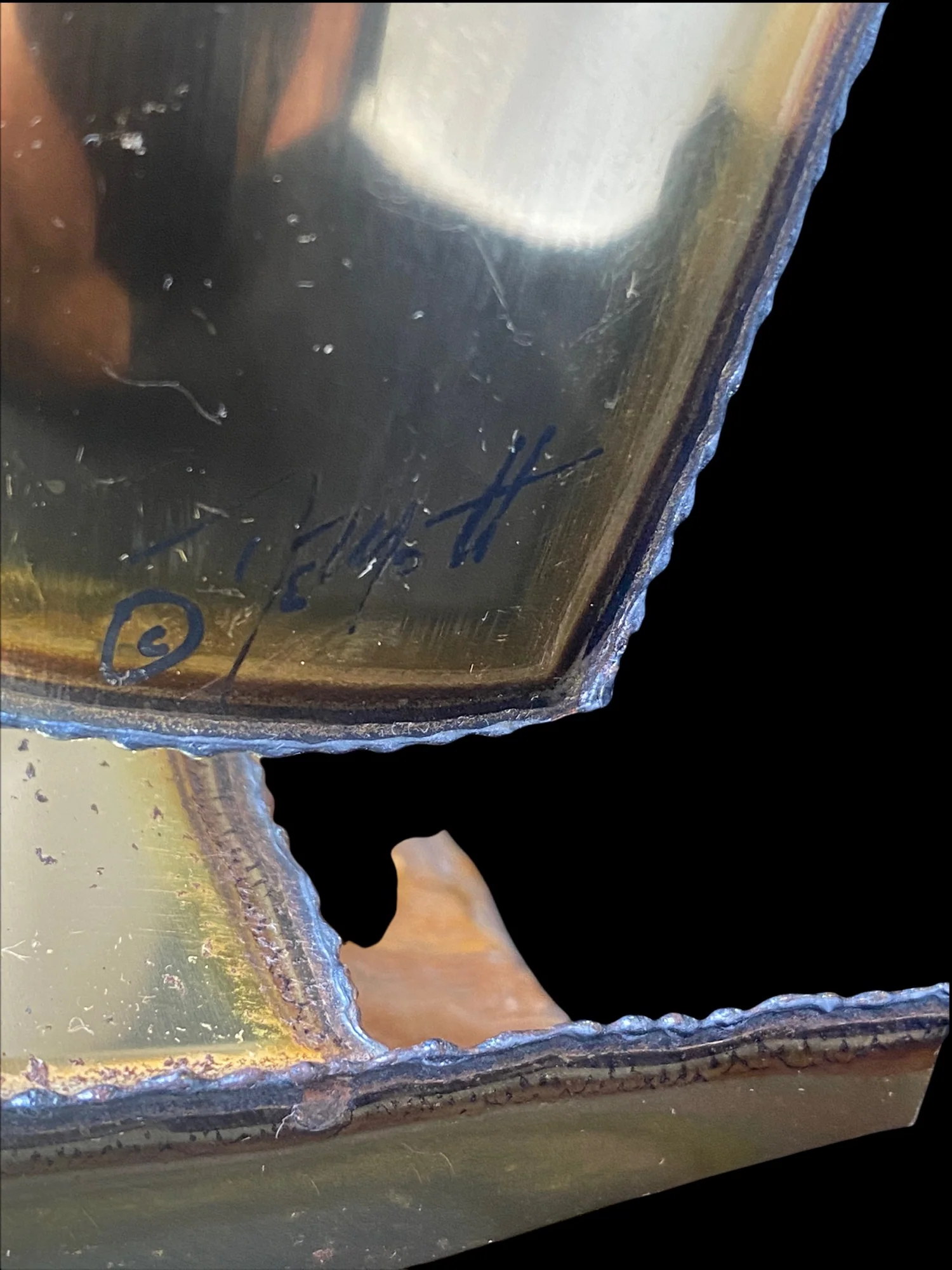 Demott Brass Sailboat Nwt Sailboat Made of Brass Copper and Steel Mounted On Imported Onyx Base by Demott - Image 7
