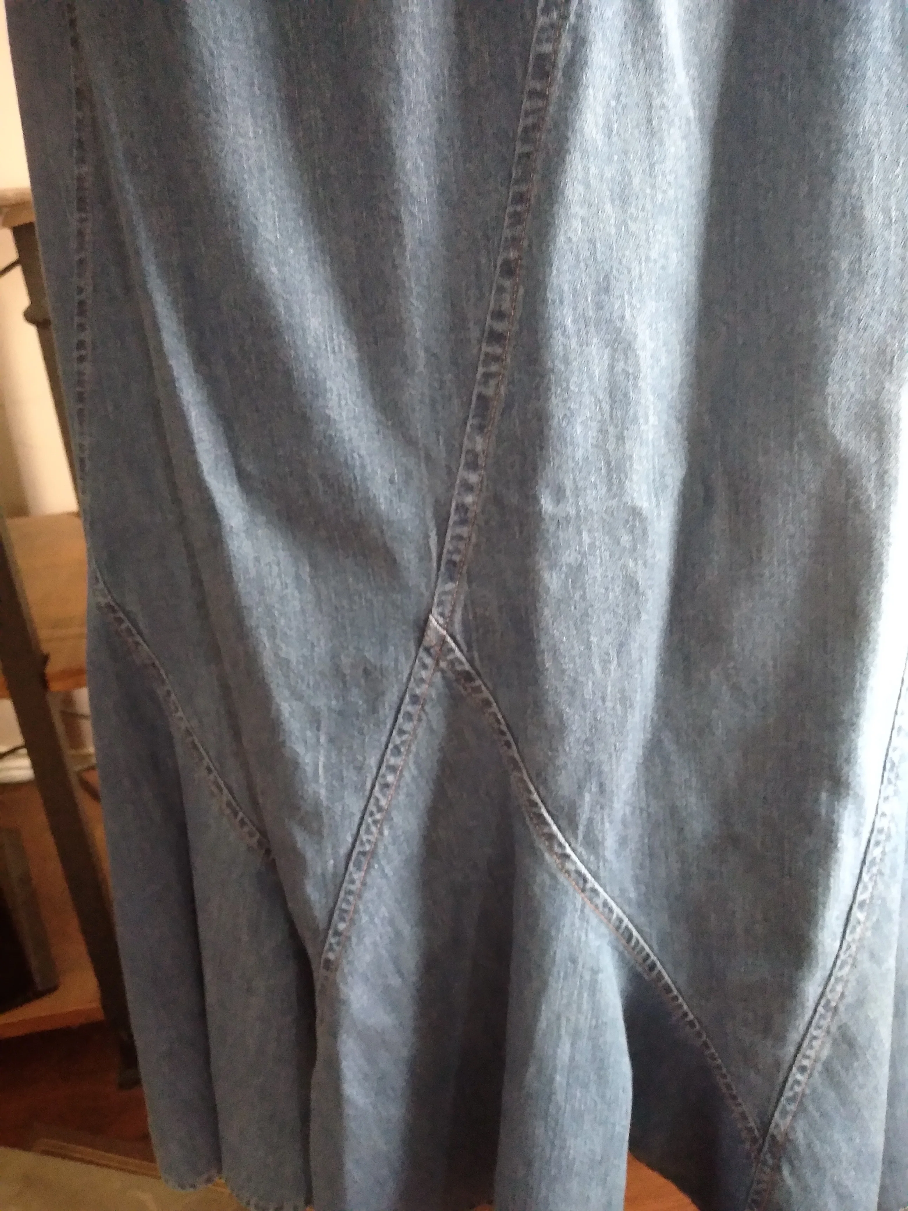 Denim Maxi Skirt By Jm Collection - Image 3